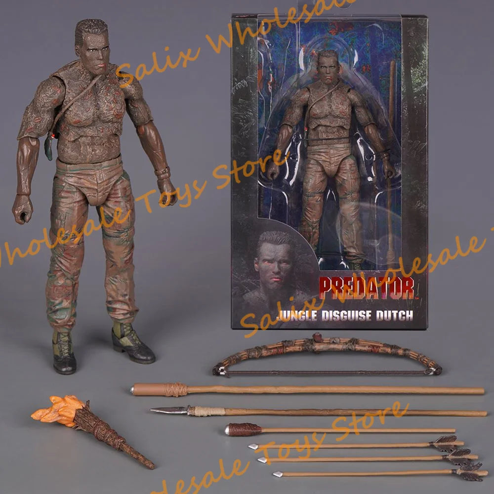 In Stock NECA Predator 30th Anniversary Jungle Encounter Dutch Extraction Dutch Patrol Dutch Disguise Dutch Ko Action Figures