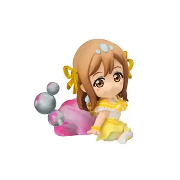 Original BANDAI LoveLive! Sunshine Aqours Gashapon Toy Watanabe You Sakurauchi Riko Kanan Matsuura Kit Mini Action Figures Doll