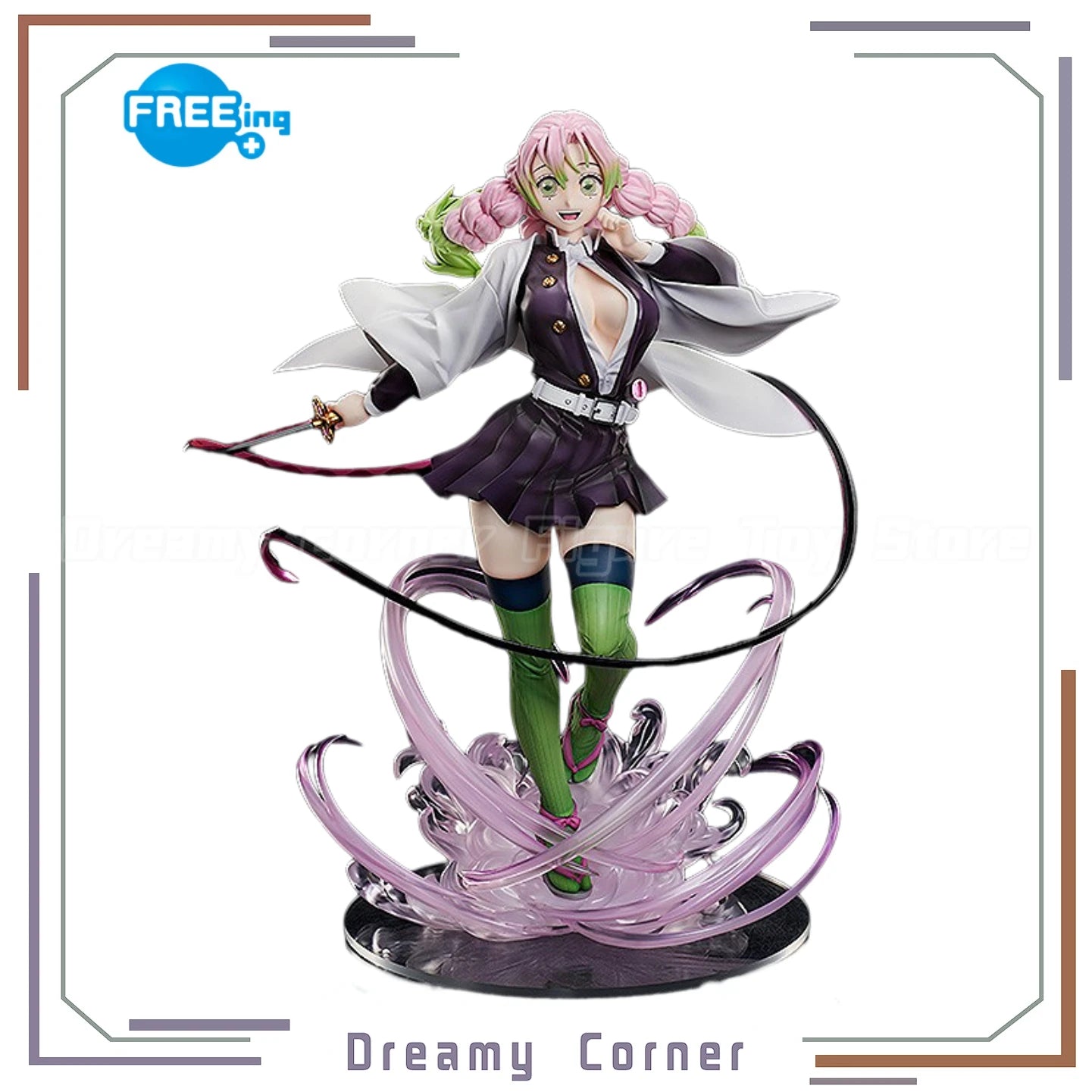 【In Stock】Original FREEing GSC B-style Blade of Demon Destruction Kanroji Mitsuri 1/4 Scale Figure Model Collection Ornament
