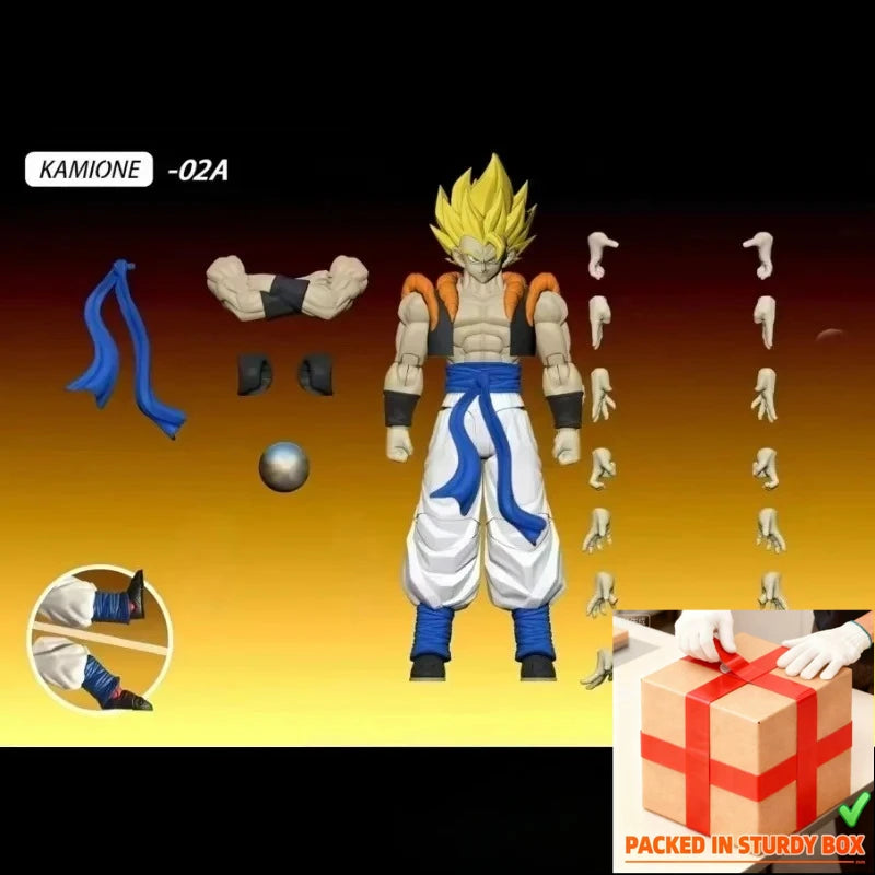 In Stock KAMIONE Tonsenarttoys Dragon Ball Z SHF Super Saiyan Blue Son Goku Vegeta Gogeta  Action Figures Models Kids Toys Gifts