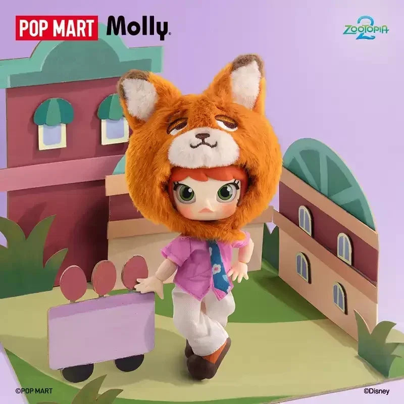 POP MART MOLLY ZOOTOPIA 2 Series 1/12 Blind Box Toys Kawaii Anime Action Figure Surprise Mystery Box Dolls Gift