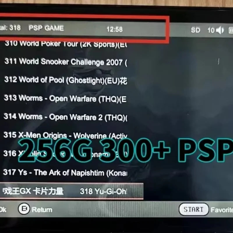 For ANBERNIC RG35XX H TF Card Memory Card Preloaded Game 256G 300+ PSP Games Retro Handheld Game SD Card PSP 128G Birthday Gift