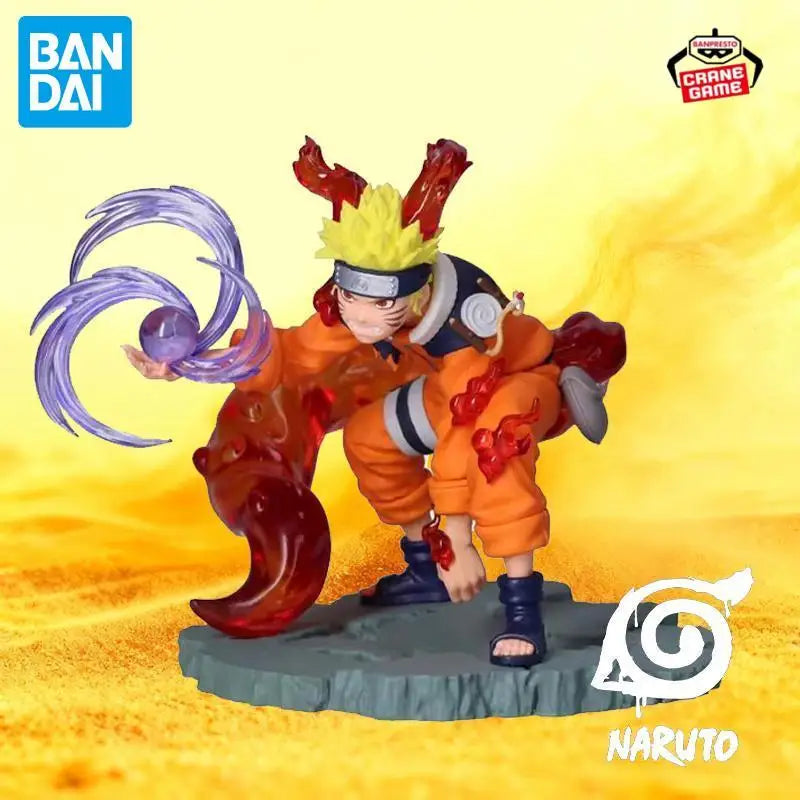 In Stock Bandai Original Uzumaki Naruto Figures Brand New Anime Action Model Cartoon Doll Desktop Ornaments Toys Festival Gifts