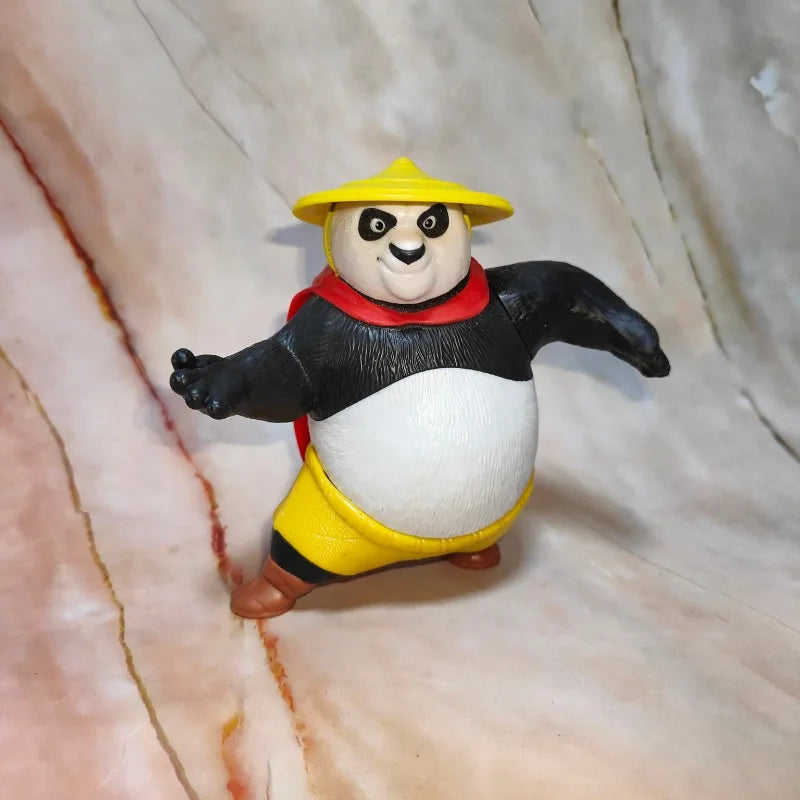 Kungfuse Pandase Q Verison Poes Foxse Action Figures Kungfuse Pandaes Model Toy Children's Gift Ornament Collection