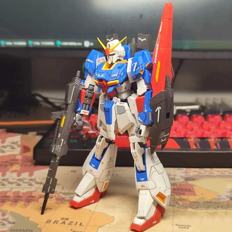 JMS HG 1/144 MSZ-006 ZETA Assembly Model Kit Action Figures Boys' Puzzle Toys Holiday Gifts Desktop Decoration Doll Collectible