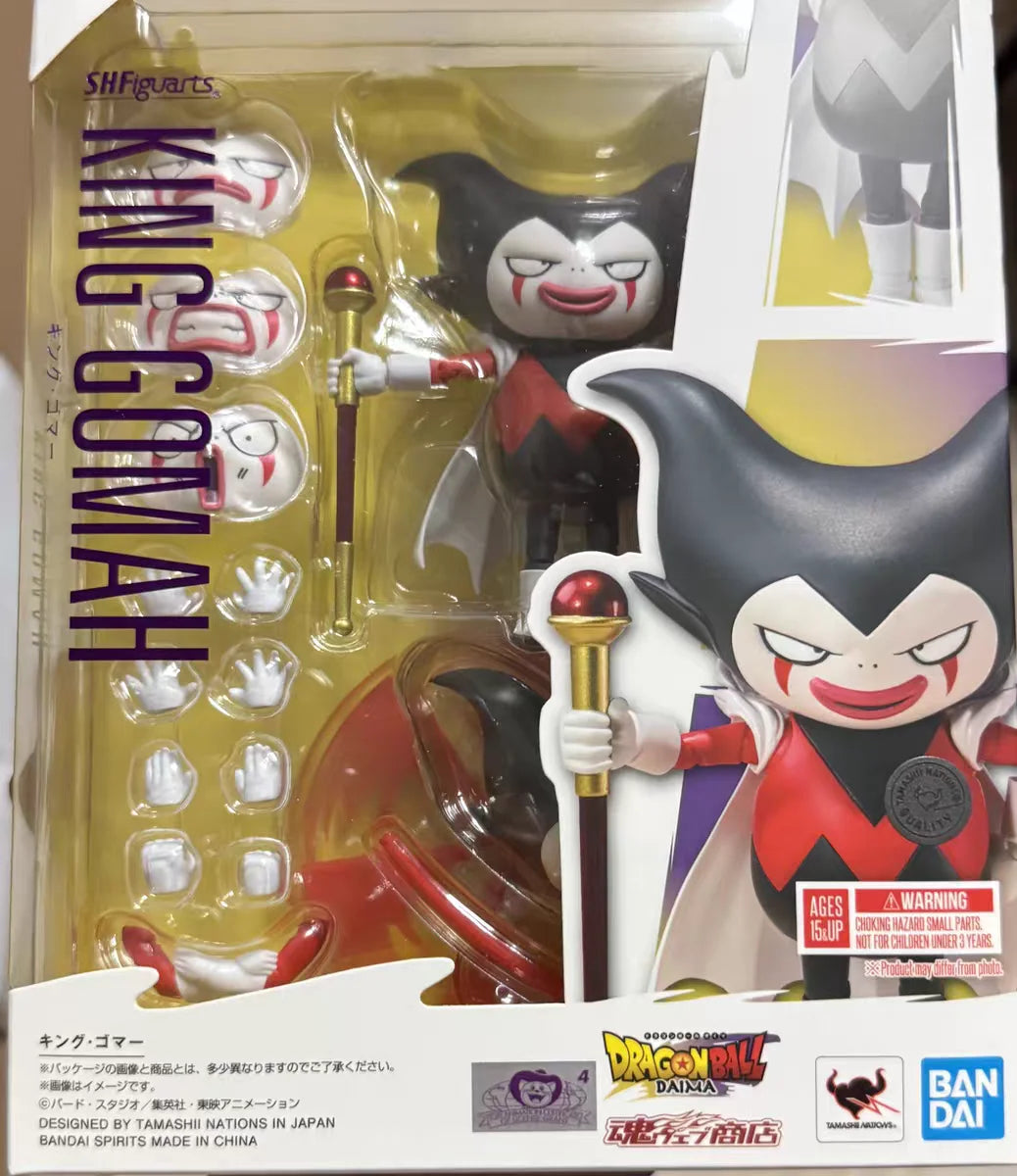 New Bandai 100% Original Shf Dragon Ball S.H.Figuarts King Goman Son Goku Mini Daima Anime Action Figure Model Toy Gifts