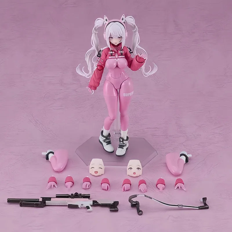 New Sale Figma 628 Victory Goddess Alice Twintails Beautiful Girl Joint Mobile Action Figures Model Surprise Gifts Toys