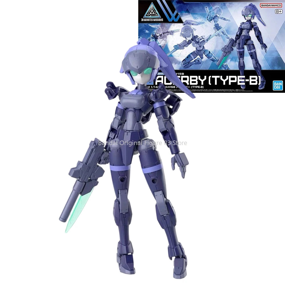 Bandai Genuine 30MM EXM-H15 Acerby [TYPE-A-B-C-D-E] Anime Action Figure Collectible Assembly Model Toys Ornaments Gift Children