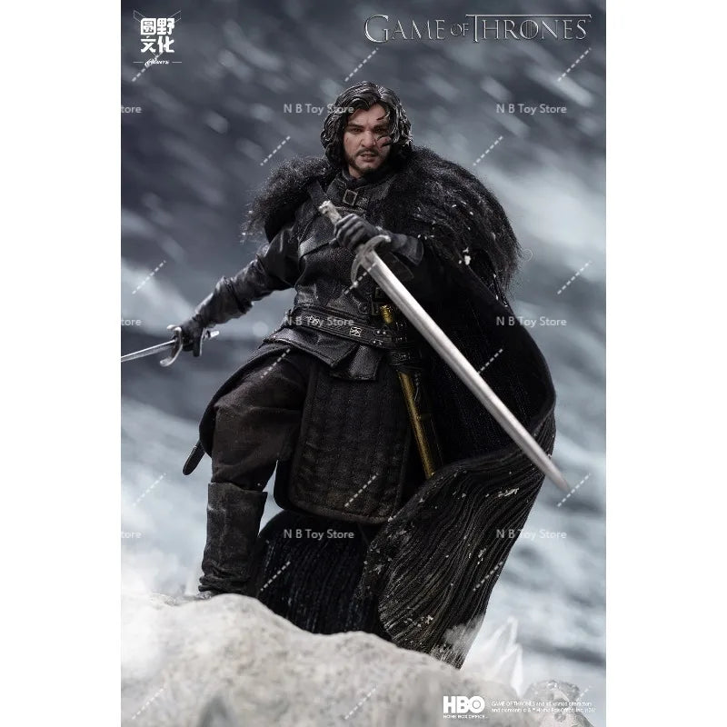 Coming Soon 1/12 Fondjoy Yuanye X Kongling Toys GoT Jon Snow Collectible Action Figure Cloth Model Ornament Gift