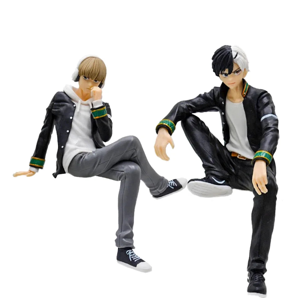 15CM Anime WIND BREAKER Sakura Haruka Figure Kaji Ren Noodle Stopper Figure Sitting Model Toy Gift Doll Aciton Figure