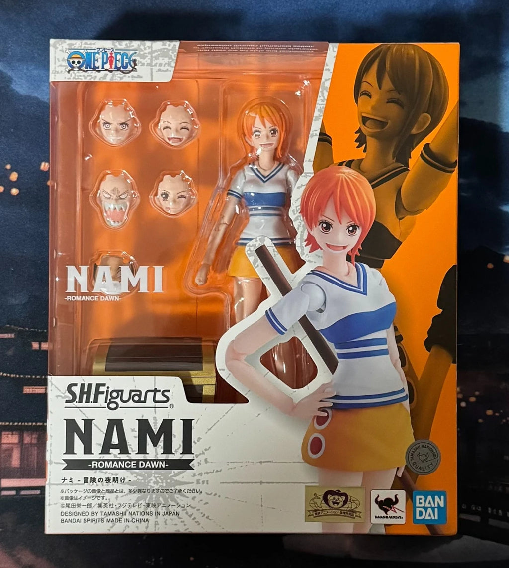 100% Original in Stock Bandai S.H.Figuarts SHF One Piece Monkey D. Luffy Romance Dawn Character Model Toy Gift Collection