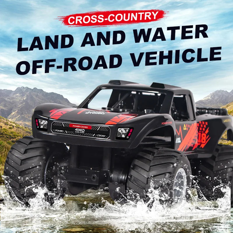 JJRC Q156 Ferngesteuertes Spielzeug Offroad Amphibien Kletterfahrzeug Wasserdichtes 4WD Stunt Ferngesteuertes Auto Kinder Spielzeug Geschenk