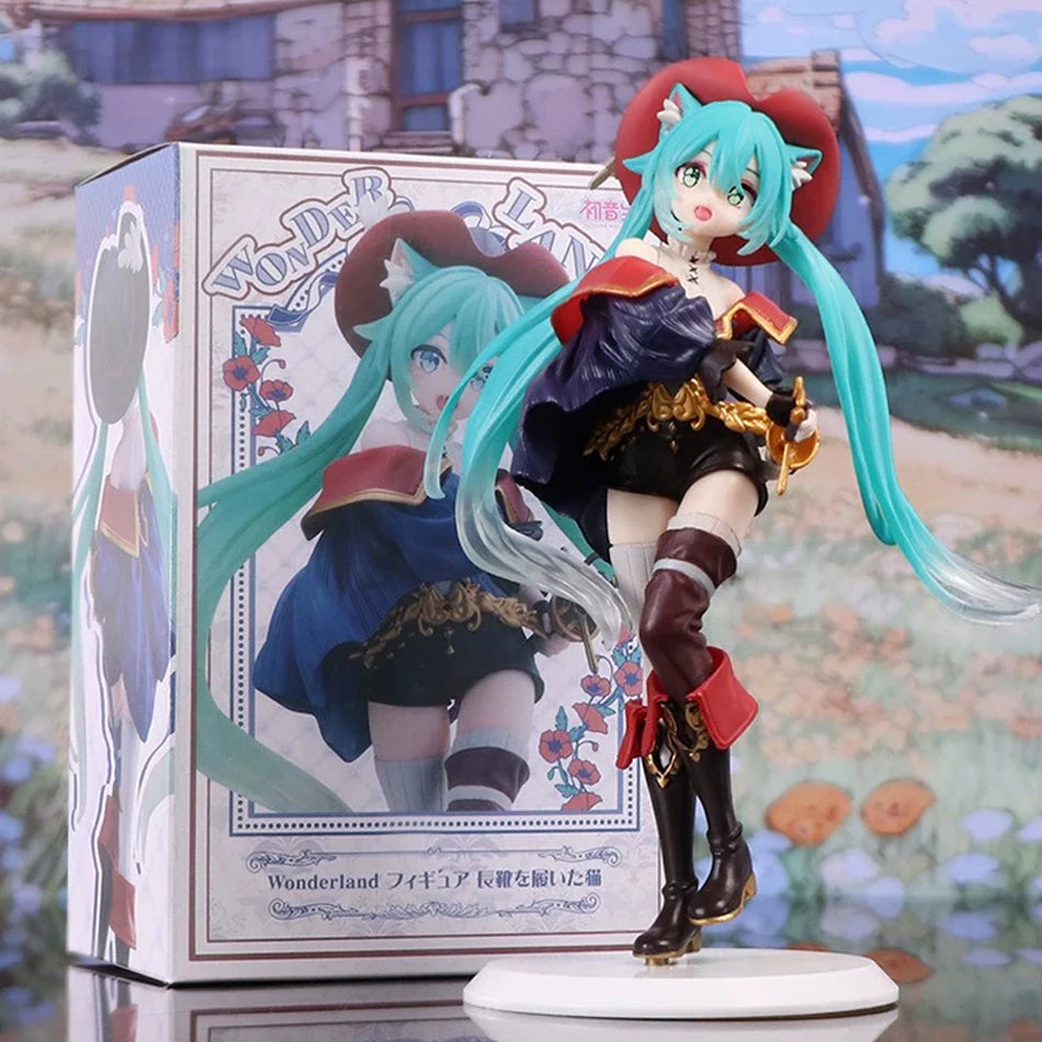 In stock 20cm  fashion hatsune miku country anime figure toys action statuette pvc model collection doll birthday present