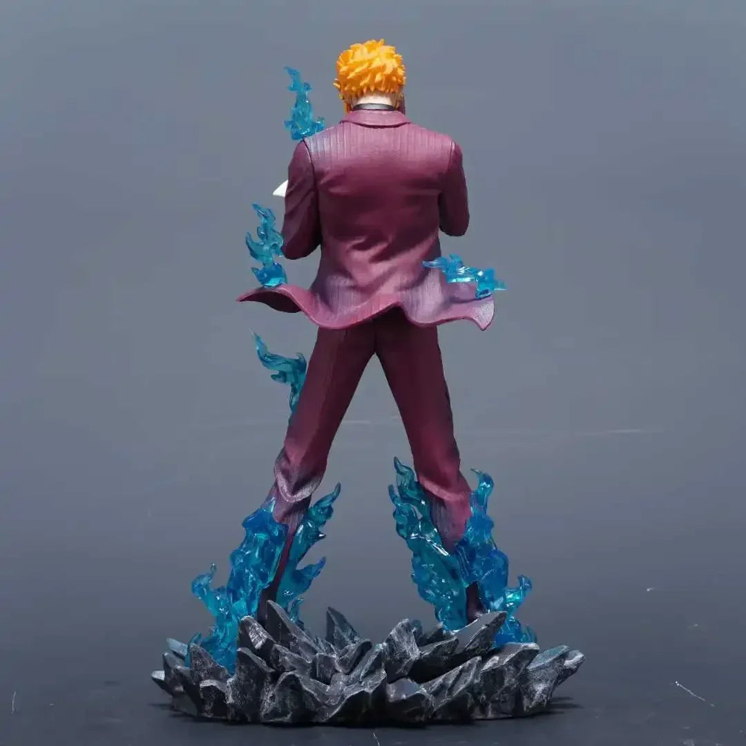25 cm One Piece Anime-Charakter, der Sanji raucht, PVC-Actionfigur, Modell, Statue, Dekoration, Sammlung, Spielzeug, Geburtstagsgeschenk