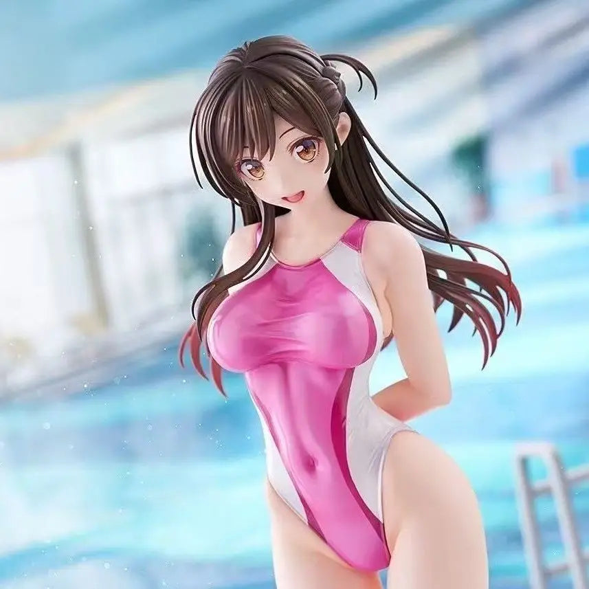 Anime-Figurenpuppe – Mizuhara Chizuru, Wettkampf-Badeanzug, Stance-Mädchen, Sammler-Actionfigur, Dekoration, Geschenk für Fans