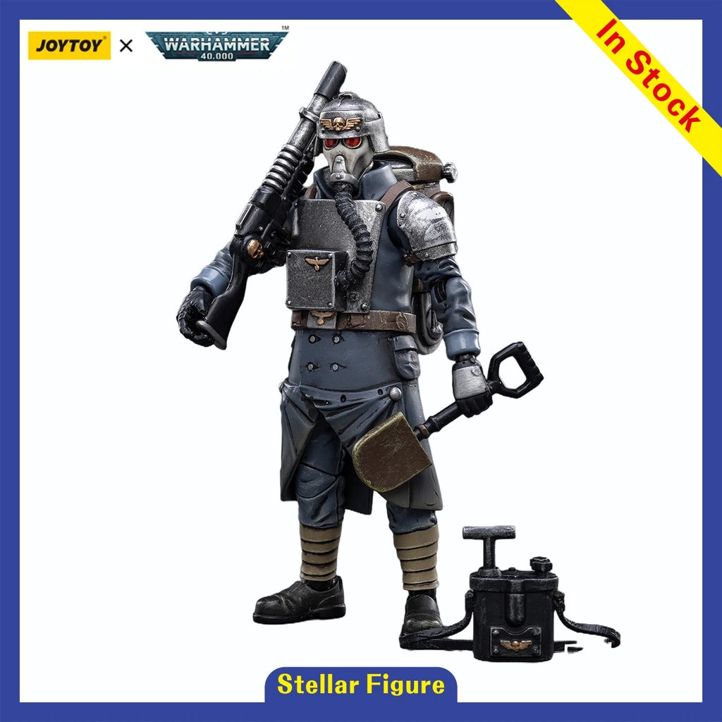 [SF] JOYTOY 1/18 Action Figure Warhammer 40K  Astra Militarum Death Korps of Krieg Veteran Squad  Prime Model Toy Gift