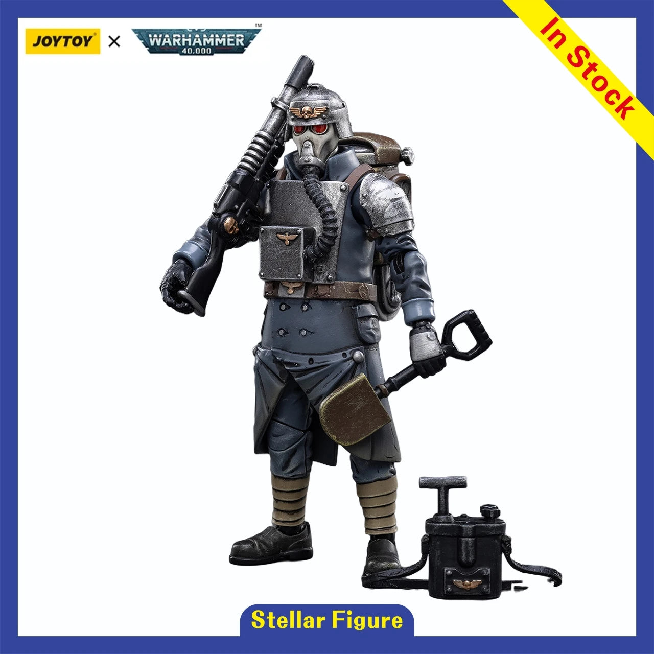 [SF] JOYTOY 1/18 Action Figure Warhammer 40K  Astra Militarum Death Korps of Krieg Veteran Squad  Prime Model Toy Gift