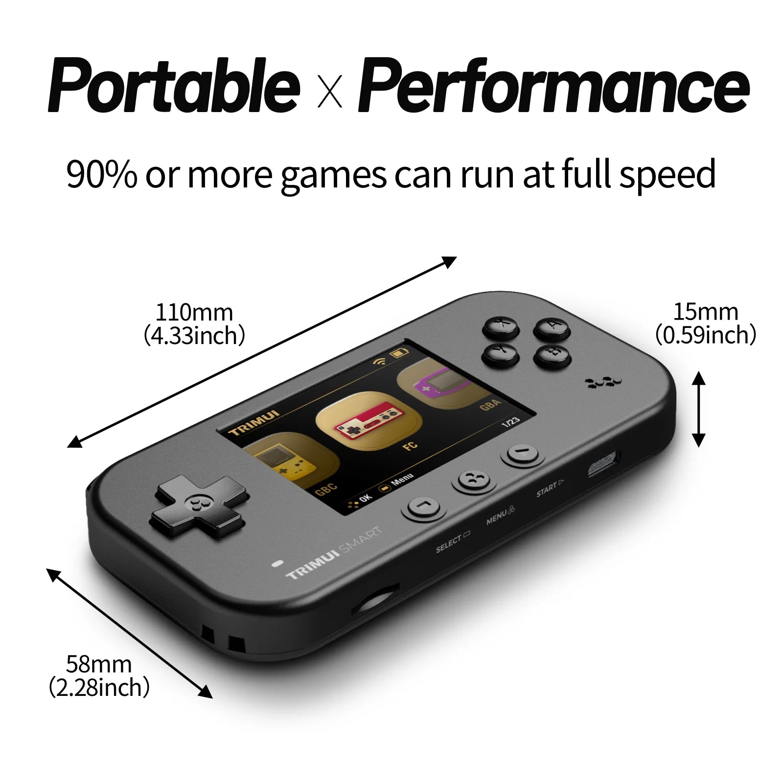 TRIMUI SMART Handheld 2.4'' IPS Screen Wifi BT4.0 SmartPro Mini Linux System Retro Portable Video Simulator Console Gamer Gifts