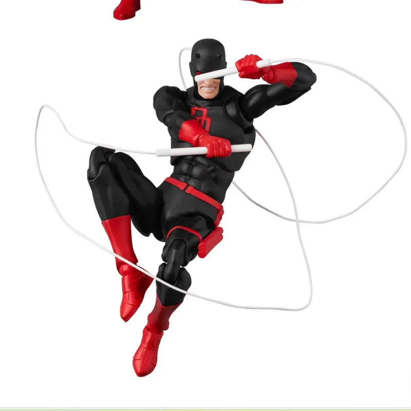 CT Factory MAFEX Style Marvel Daredevil Black Suit Action Figure Comic Version Fully Articulated Model for Adult Comic Fans