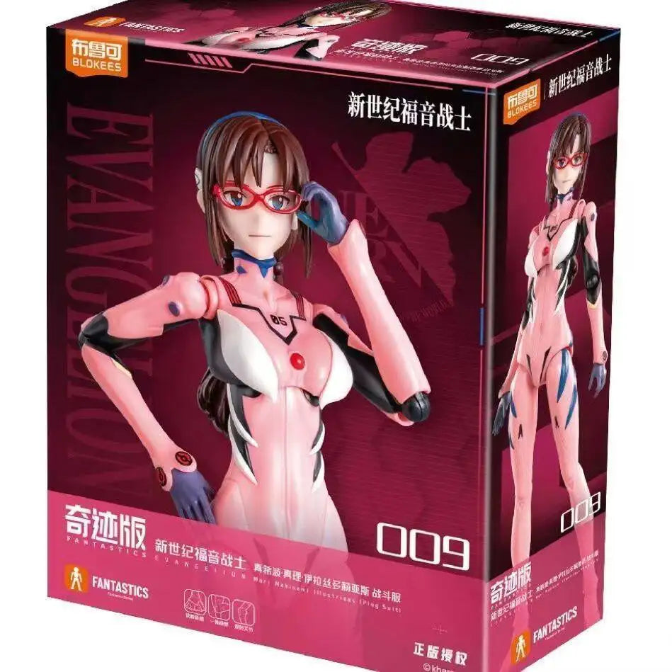 New Blokees Neon Genesis Evangelion Miracal Version Eva Ayanami Rei Asuka Langley Soryu Action Figures Assembled Model Gift