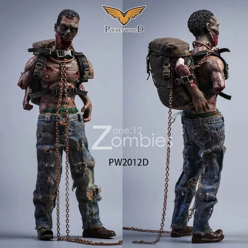 In Stock POCKET WORLD Original 1/12 Zombie Zombie Mobile Doll Model Handmade Toy Gift Collection