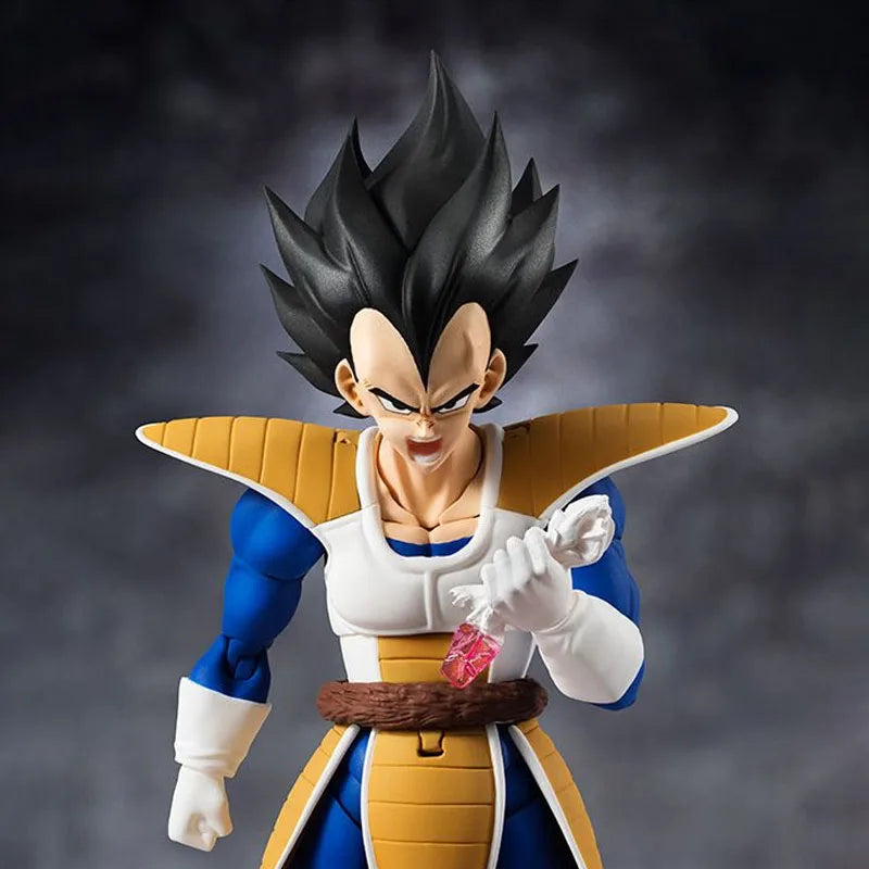 In Stock BANDAI Original S.H.Figuarts DRAGON BALL VBGETA NAPPA SDCC SHF Action Figure Model Toy Gift for Kid Foam Box Packaging