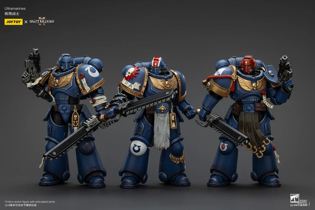 【SF】JOYTOY Warhammer 40K 1/18 Action Figure Ultramarines Lieutenant Titus-3pcs Collectors Edition  Model Toy Gift Collection