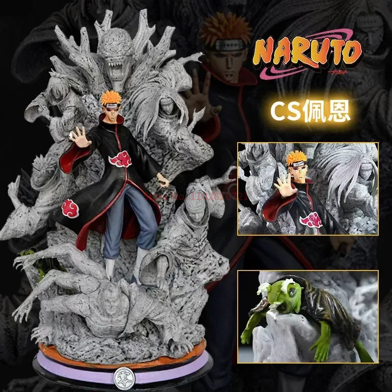 27 cm Naruto Anime Figur Cs Pain Modell Akatsuki Action Puppe Cartoon Gk PVC Statue Modell Sammlung Desktop Dekorieren Kinderspielzeug Geschenk