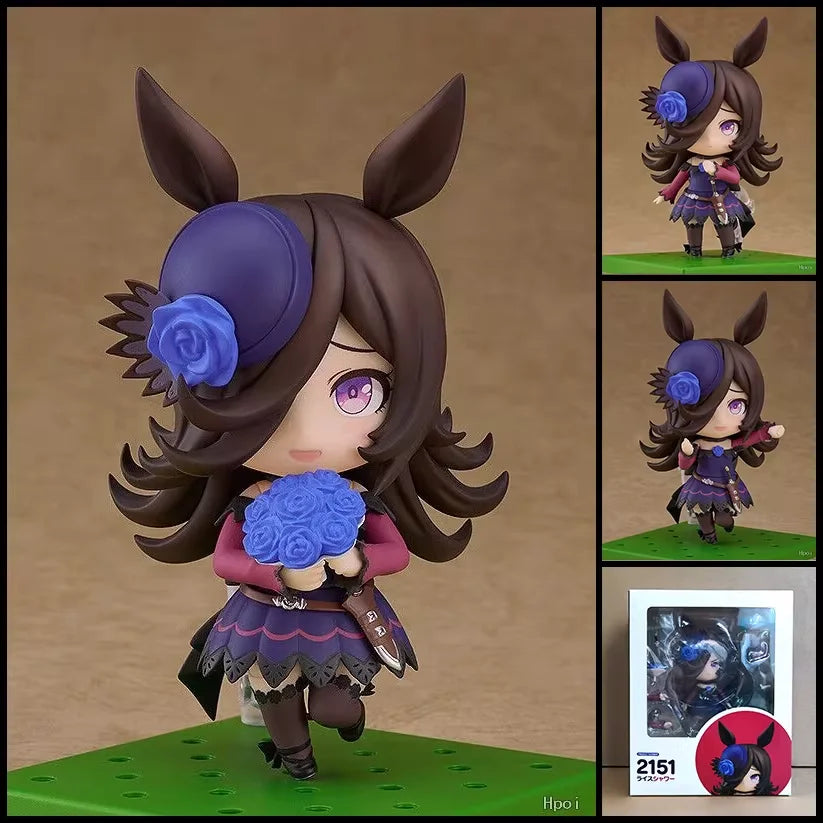 Gsc Nendoroid Uma Musume Pretty Derby Tokai Teio Chibi Action Figures Interchangeable Faces Posable Desktop Decor Model For Fans