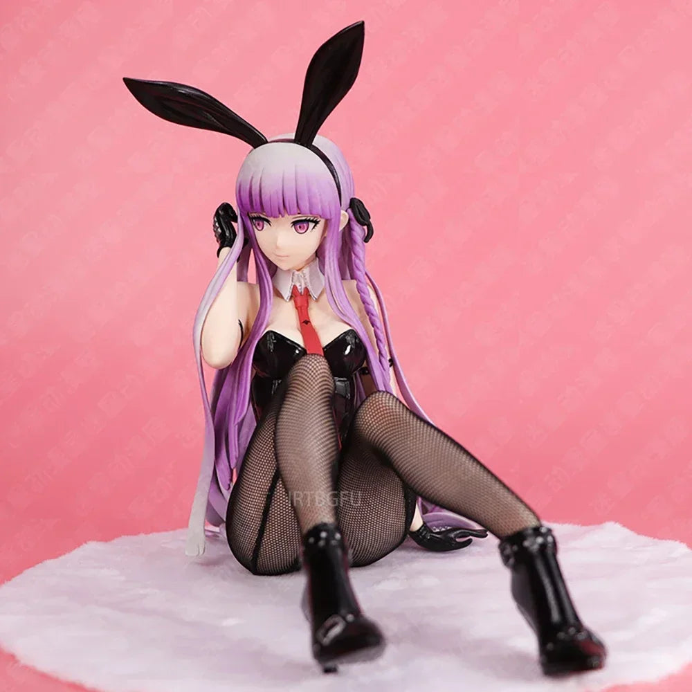 22cm Danganronpa Kibou no Gakuen to Zetsubou no Koukousei Kirigiri Kyouko 1/4 Bunny Anime PVC Action Figure Toy Game Model Doll