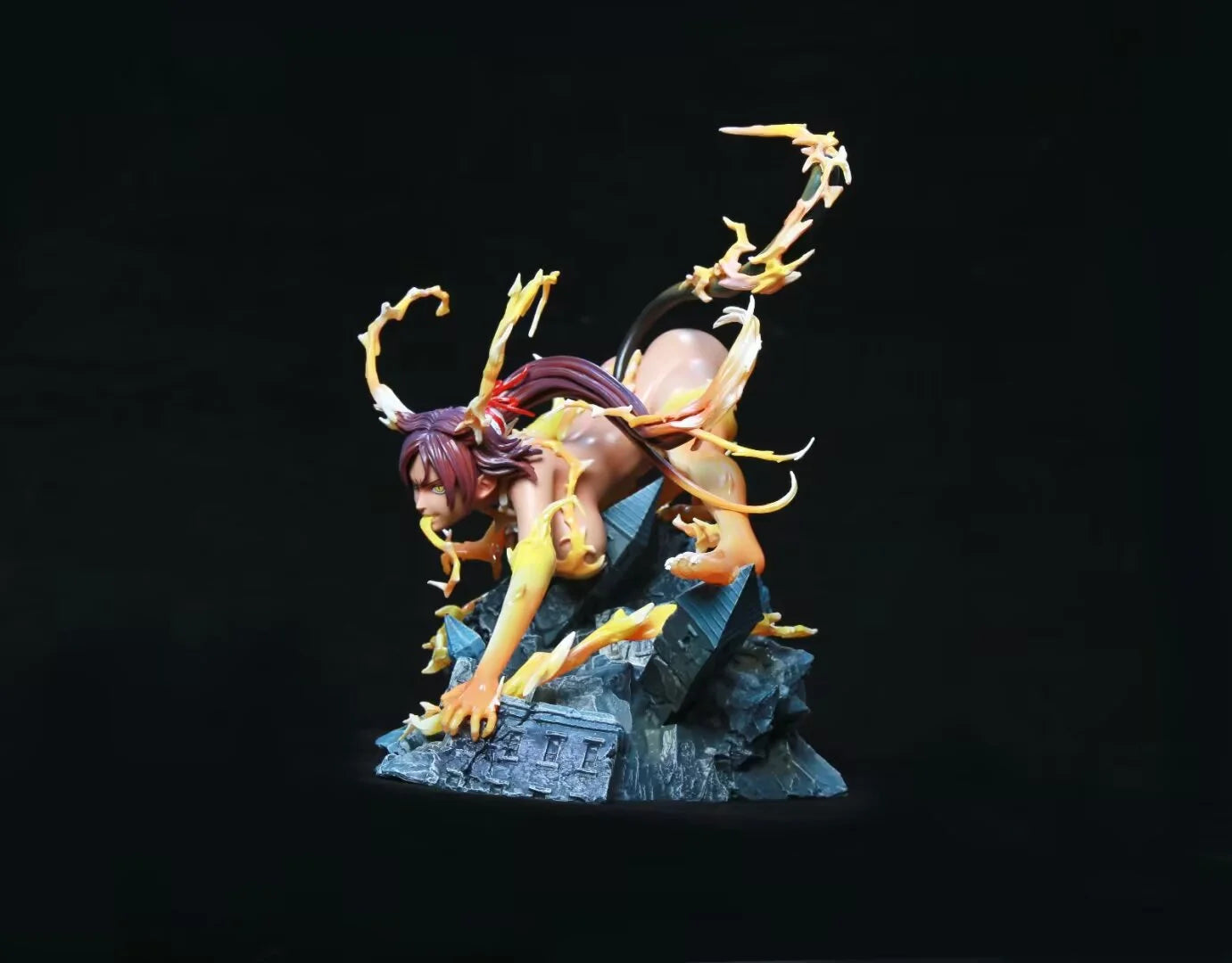 23cm Bleach Figure Shihouin Yoruichi Action Figures Black Cat Sexy Girl Doll Desk Decoration Statue Collection Model Toys Gifts