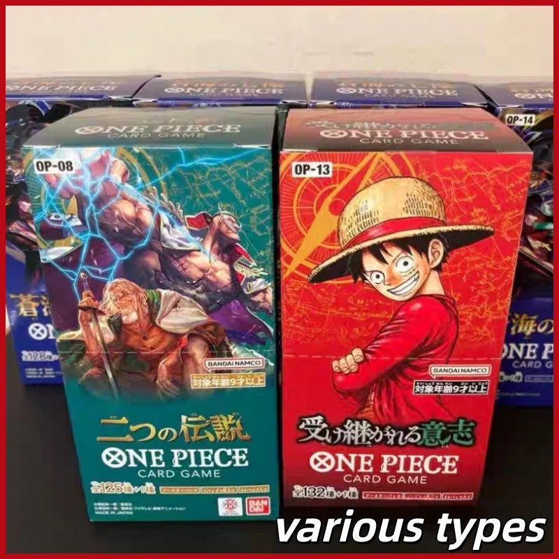 In Stock 2025 Bandai Genuine One Piece Opcg Tcg Game Card Chinese Version Op13 Carrying On His Will Collection Card Toys
