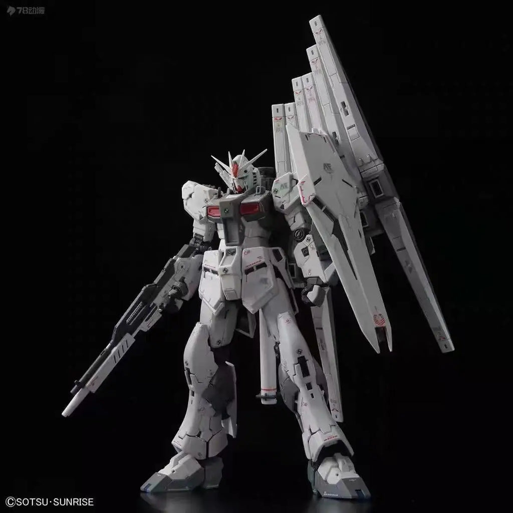Bandai Genuine GUNDAM RG 32 1/144 Action Anime Figure RX-93 V GUNDAM Assemble Toy for Boys Girls Kids Gift Collectible Model