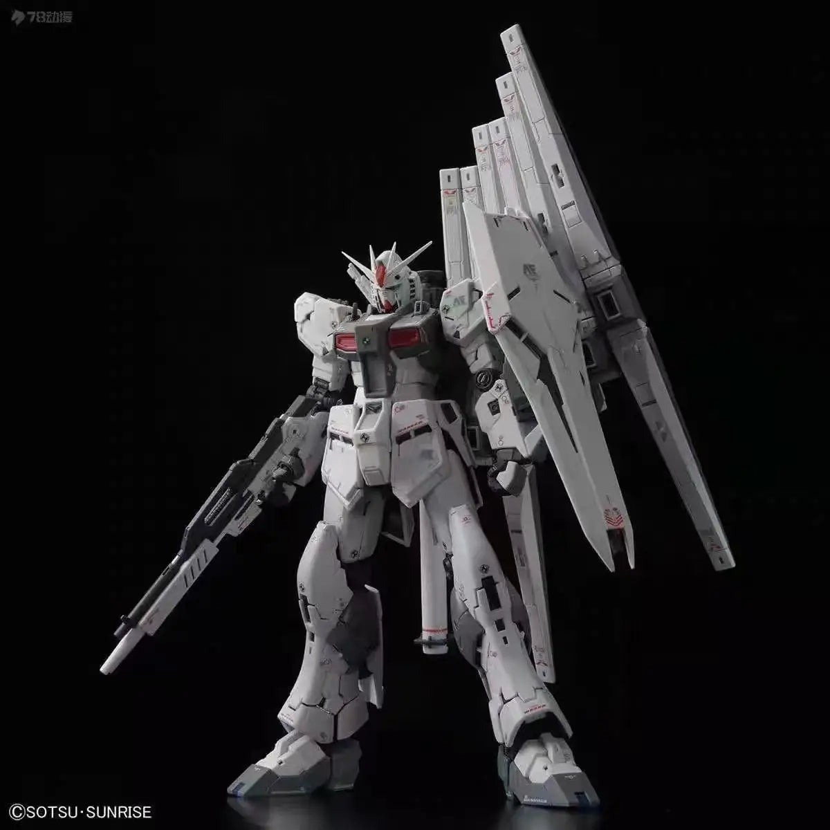 Bandai Genuine GUNDAM RG 32 1/144 Action Anime Figure RX-93 V GUNDAM Assemble Toy for Boys Girls Kids Gift Collectible Model