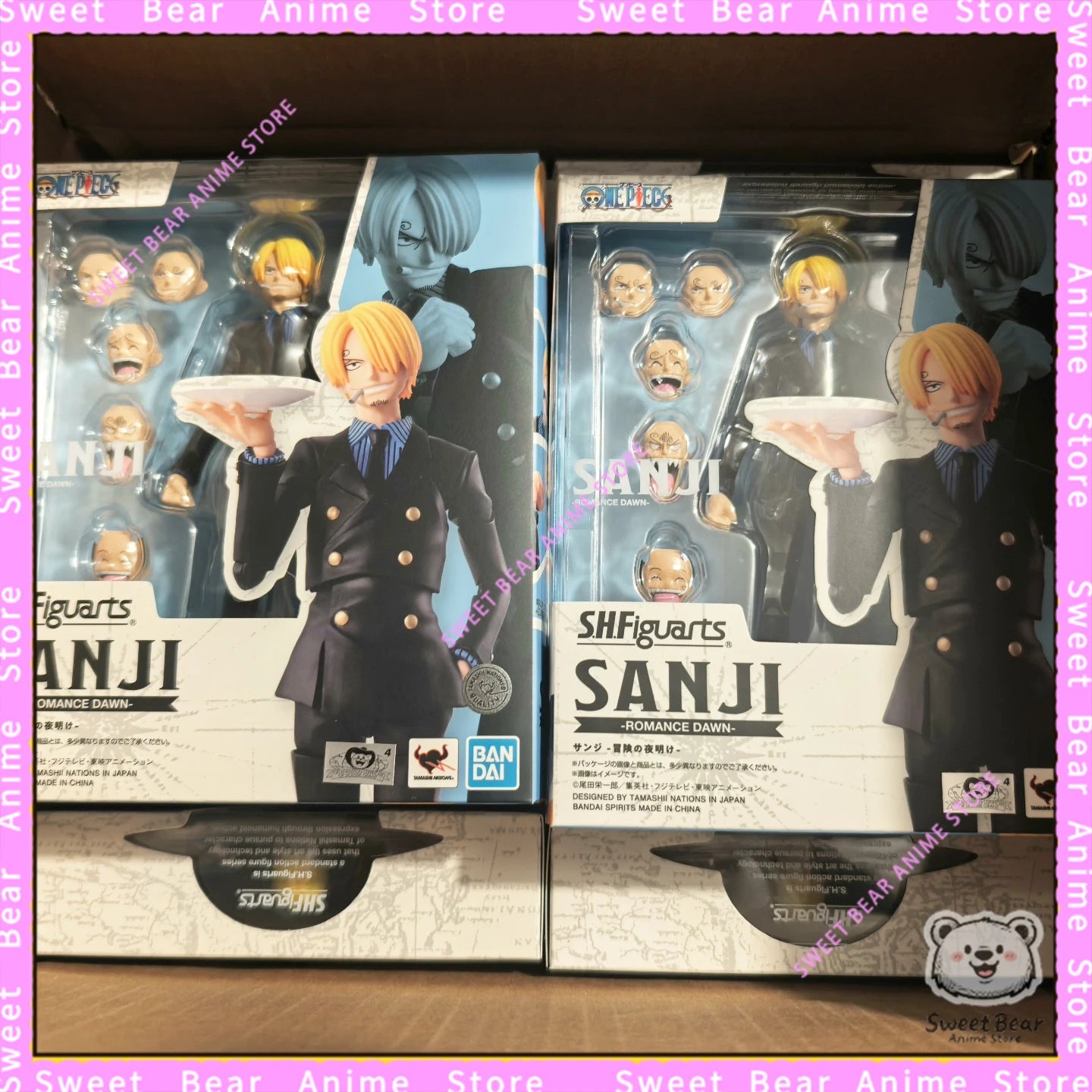 In Stock Bandai Soul SHF One Piece Sanji The Dawn of Adventure Action Figure Anime Model Trendy Toys Desktop Doll Collectibles
