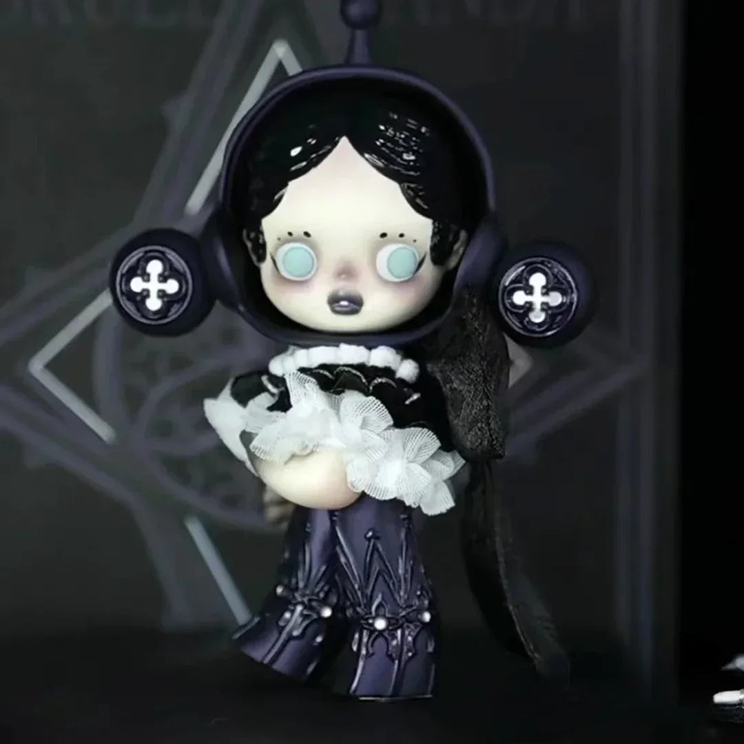 Skullpanda Baby Series Flower Blooming Figure Pink Green SP Art Toy Skllpanda Culture Aesthetic Addict Photographer
