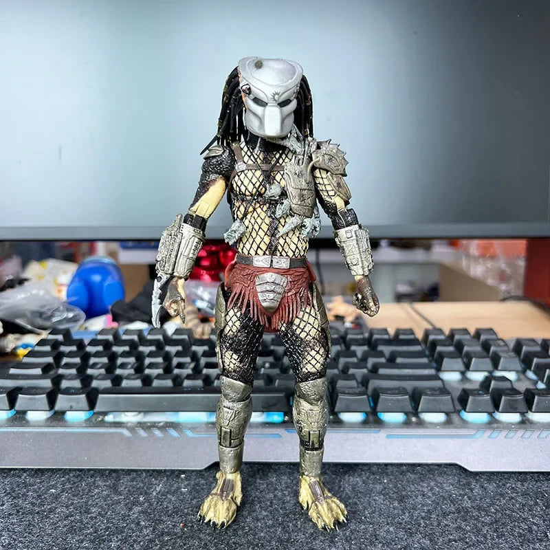 Genuine Neca Elephant Eagle Face Game Edition Iron Blood Legion Camouflage Predator Warrior 7inch Action Figure Collection Model
