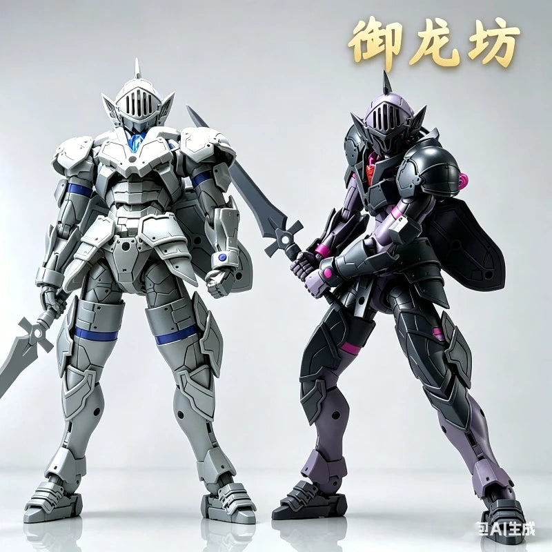 12cm KO 30 Minutes Fantasy Liber Knight Rosan Knight Snap Fit Model Kit Dual Form Mecha Assembly Toy DIY Action Figure Boys Gift