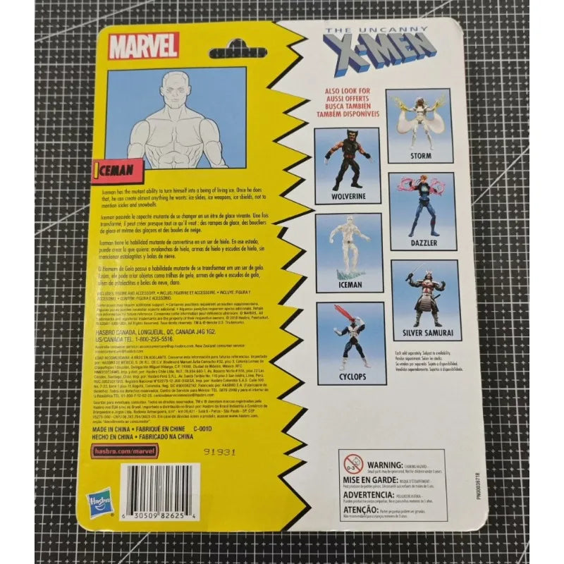 New Original Hasbro MARVEL ICEMAN Action Figure Model Toy Birthday Gift Collection
