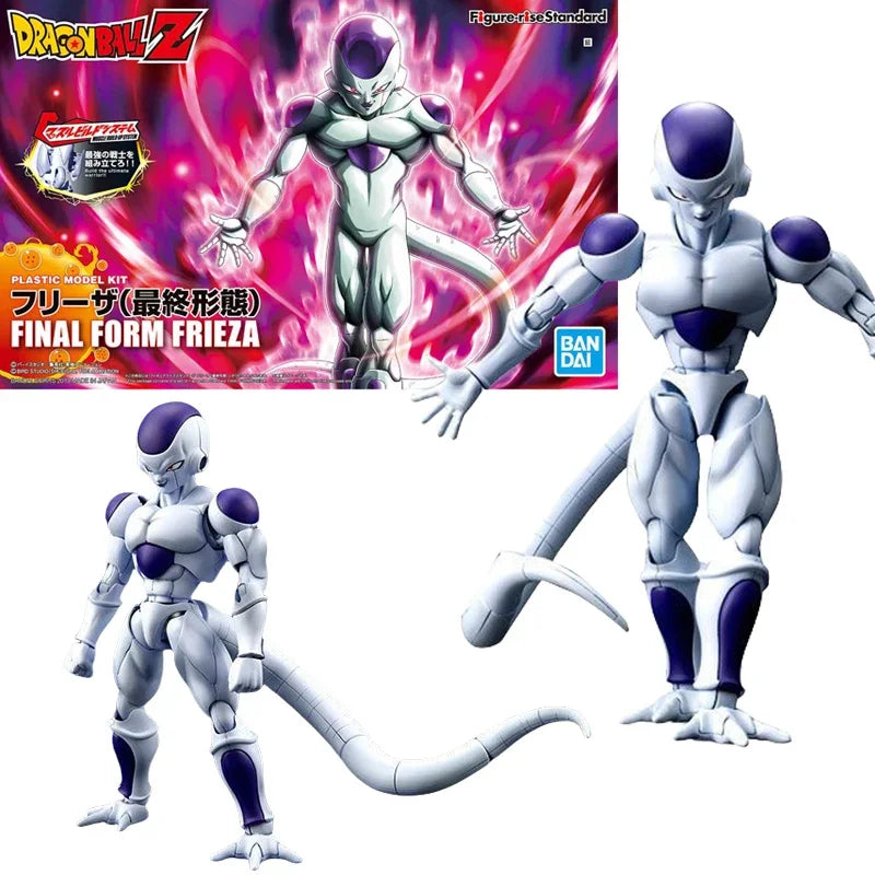 Bandai Genuine FRS Dragon Ball Son Goku Son Gohan Vegeta Frieza Super Saiyan Anime Action Figure Assembly Model Toys Gift Kids