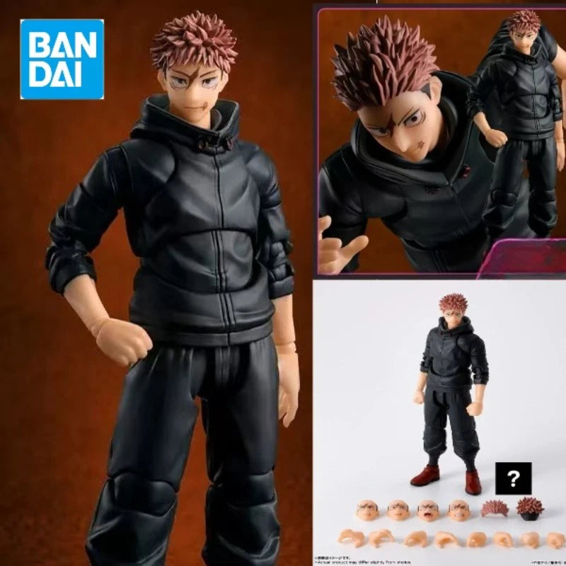 100%Original Bandai Jujutsu Kaisen S.H.Figuarts SHF Yuji Itadori Sukuna's Vessel Action Figure Gifts Collectible Model Toys