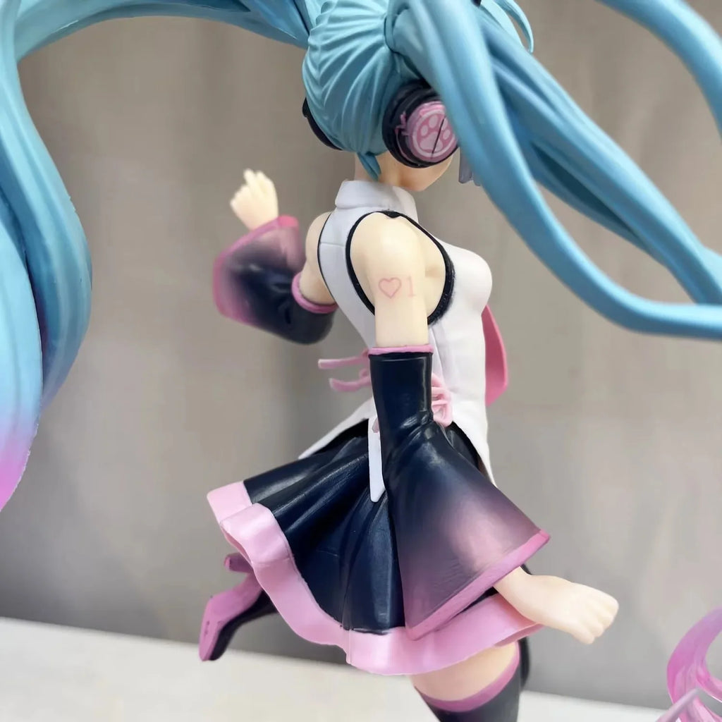 Boxed 23CM New Anime Hatsune Miku Happy birthday Cute Kawaii Manga Statue PVC Figure Collectible Model Toy birthday gifts