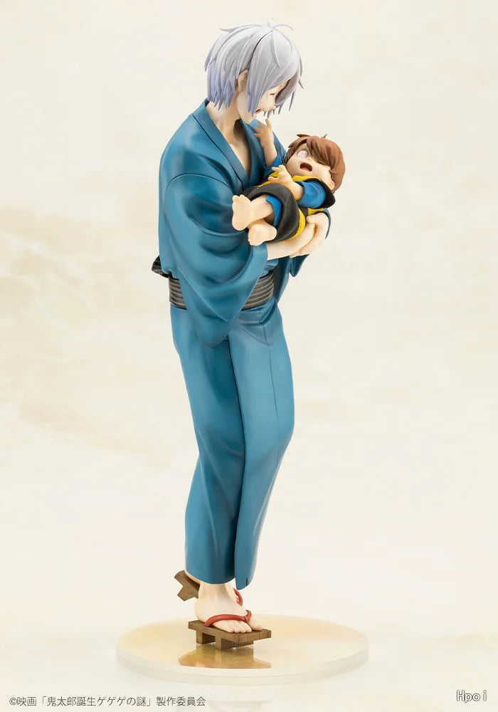 -In Stock Original KOTOBUKIYA Kitaro's Father & Baby  24cm Anime Statue Cartoon Model Doll 2026 New Collection