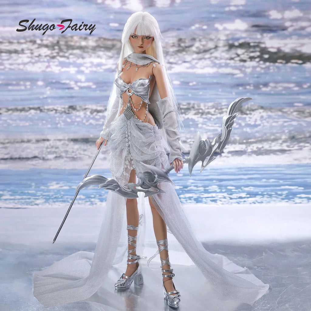 Bjd Doll 1/3 Yueru Gothic Sagittary Fullset Archer Art Figure Dolls Female Shugafairy Silver Resin Breast Cup 1/3 Bjd Clothes