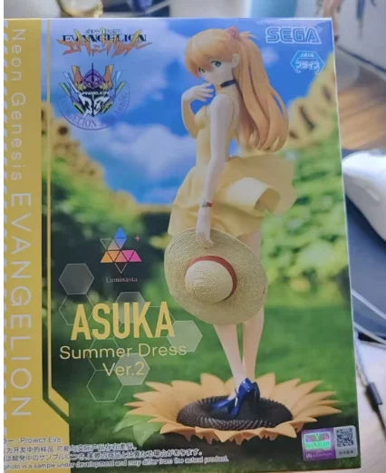 Bandai Namco Banpresto Luminasta Neon Genesis Evangelion Sommerkleid Ver.2 Asuka Langley Soryu PVC 15Cm Figur Anime Modell Spielzeug