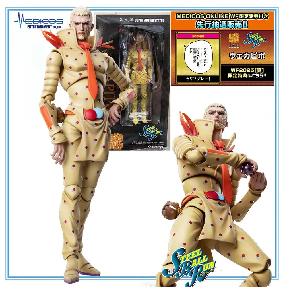 100% Original in Stock Medicos Entertainment Super Action Statue Steel Ball Run Wekapipo Action Figure Collection Series