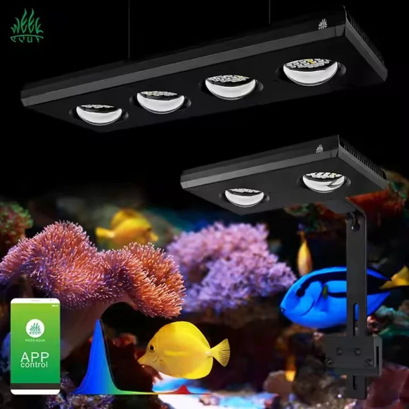 Week Aqua Z Series Z250 Z400 Bluetooth 3.0 Aquarium Marine Light Fully Programmable A8se Led Saltwater Coral Reef Lamp