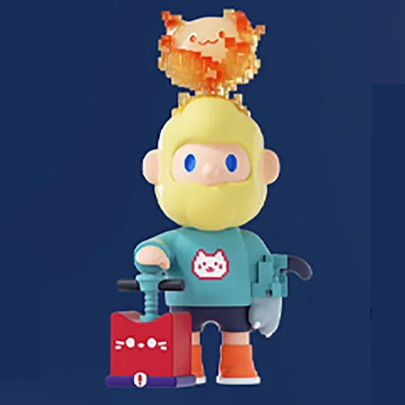 Finding Unicorn FARMER BOB Next Generation Pixel Universe Series Blind Box Toys Kawaii Anime Action Figure Surprise Mystery Box