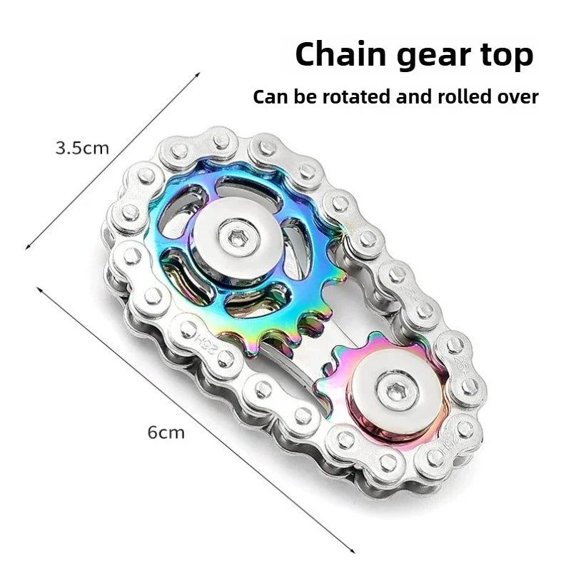 Metall-Fidget-Spinner, Schreibtischspielzeug, Stressabbau-Zahnräder, Handspinner für Erwachsene, Schreibtischdekoration, Wohnkultur, Stressabbau, Entspannung