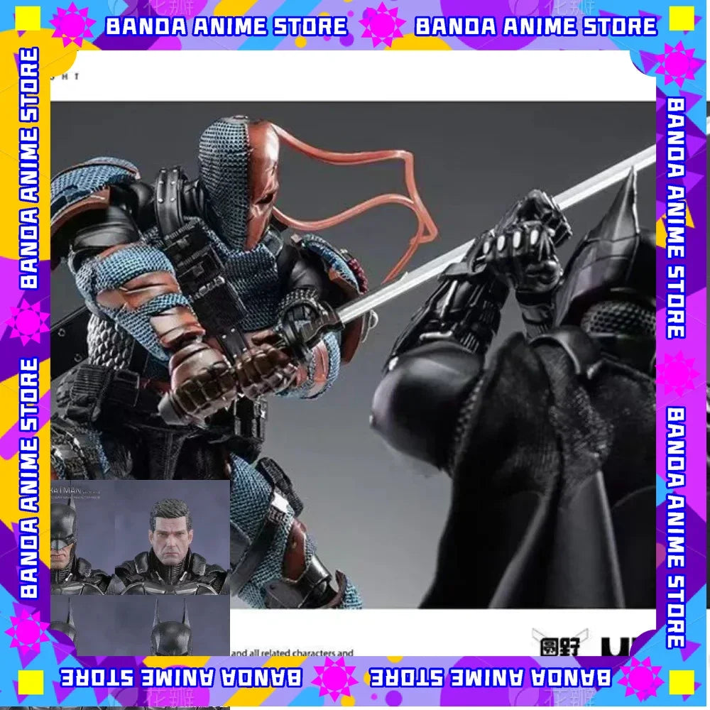 In stock LPZZ  DC Toys 1/12 Arkham Knight Figure Deathstroke and Batman Action Figures Finegures Batman Multiverse Superman Gift